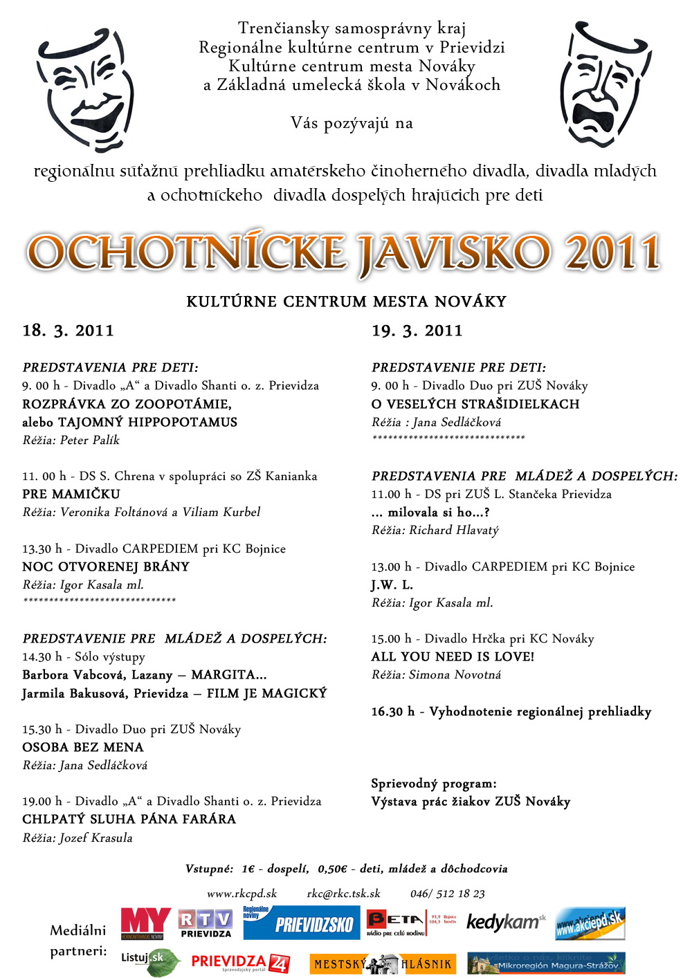 Ochotnícke javisko 2011 - plagát